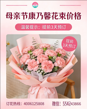 承德双滦区花店母亲节康乃馨花束